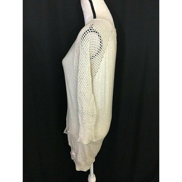 Michael Stars Solid Beige Long Sleeve Cardigan - Picture 3 of 7